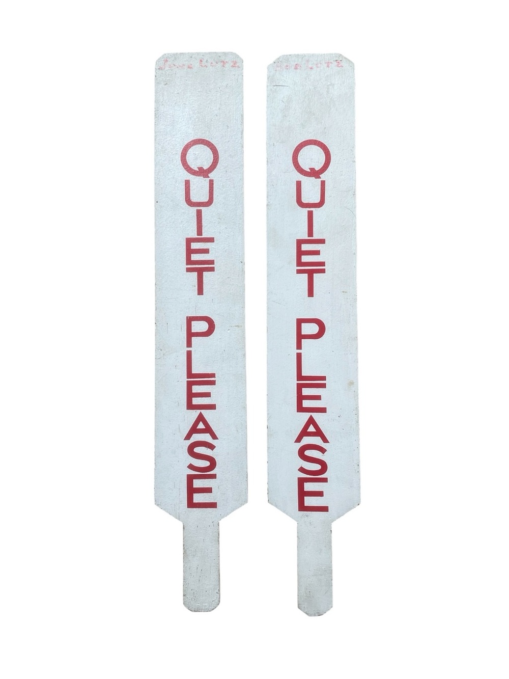Vintage Quiet Golf Marshal Signs Pair 70s